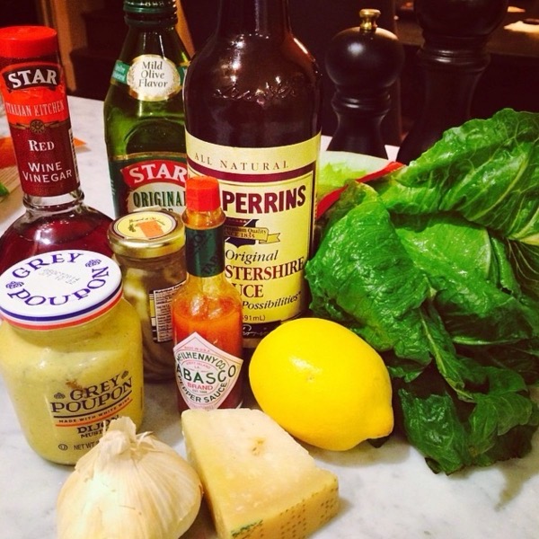 Caesar salad with extra parmesan